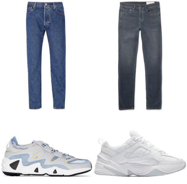 Athletic Shoes with Jeans