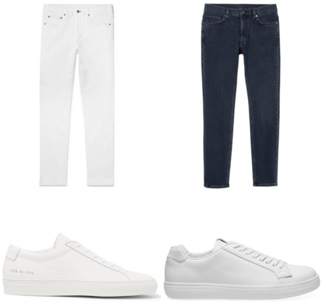 Low-Top Sneakers with Jeans