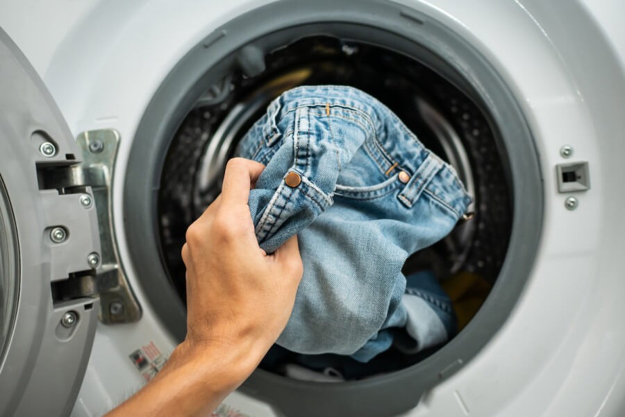 Washing Jeans