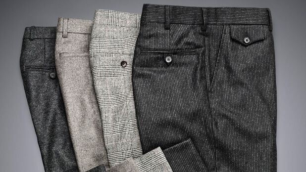 PURDEY Tapered Pleated Wool-Flannel Trousers for Men | MR PORTER